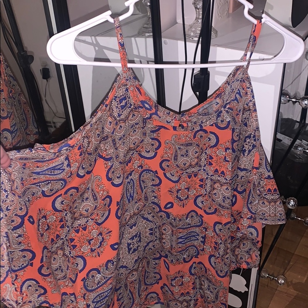 Open Shoulder Short Sleeve